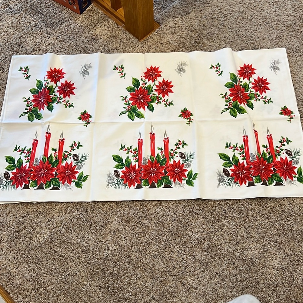 Vintage holiday tablecloth